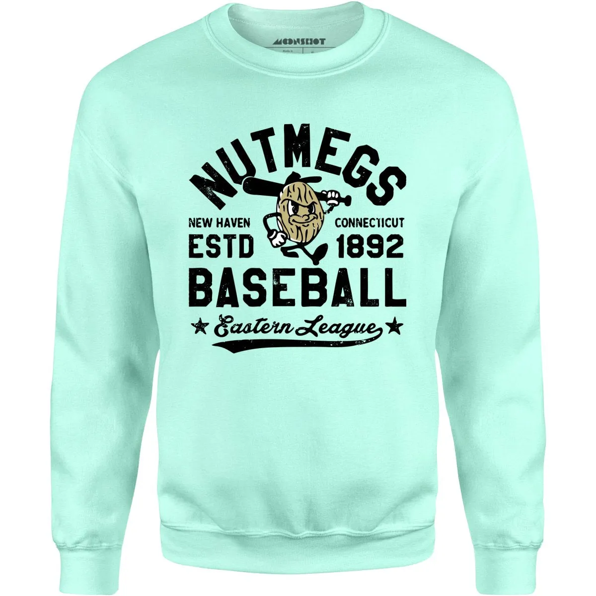 New Haven Nutmegs - Connecticut - Vintage Defunct Baseball Teams - Unisex Sweatshirt