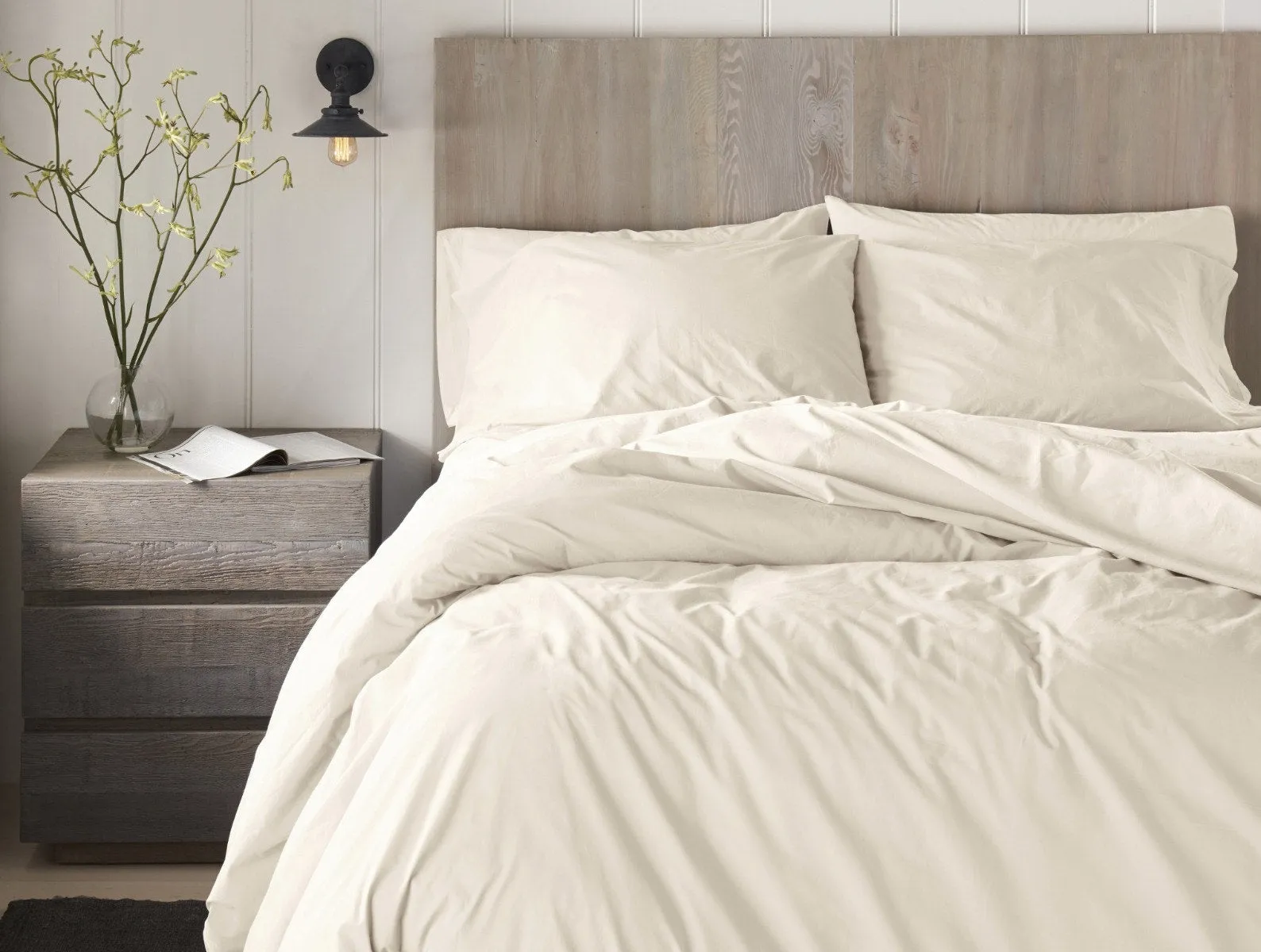 Organic 300 TC Percale Duvet Cover