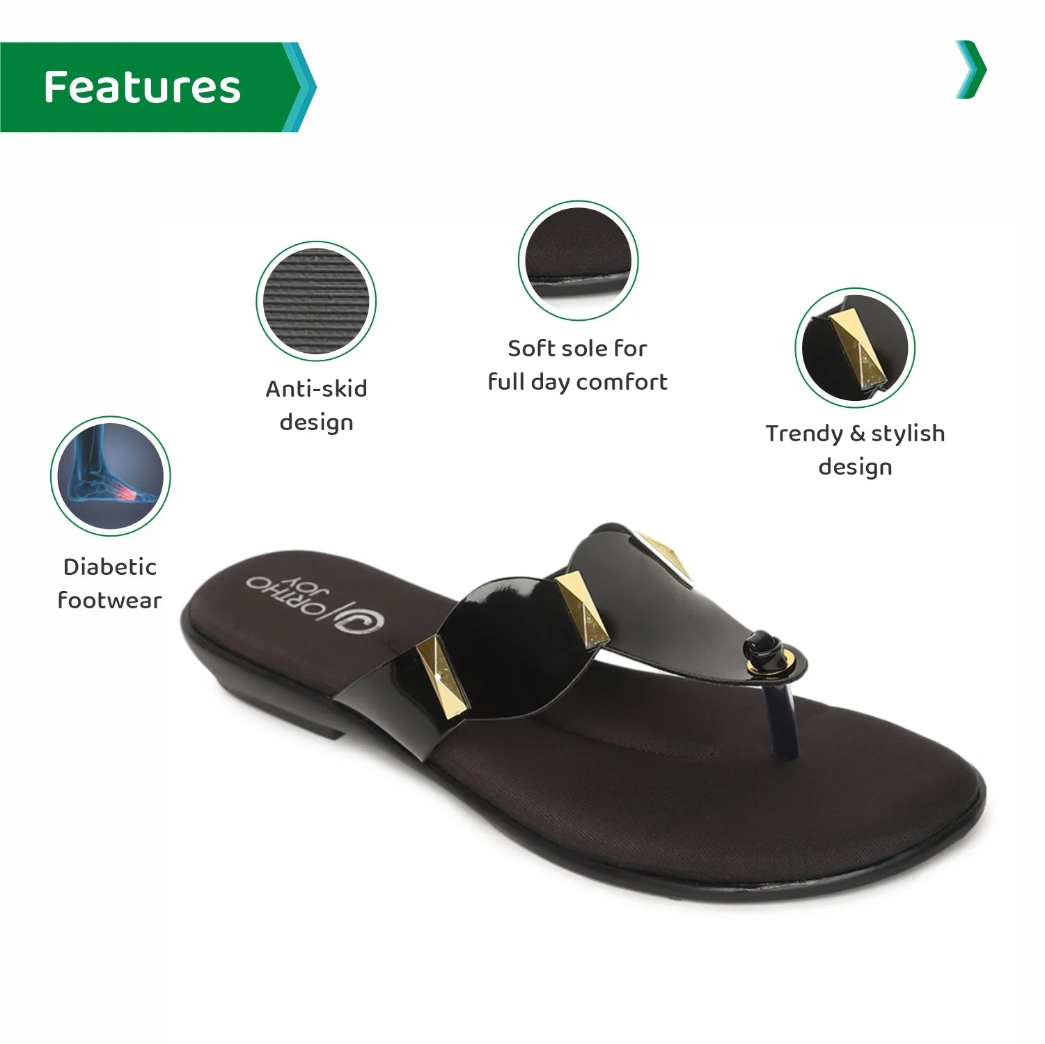 ORTHO JOY Comfortable flat sandals