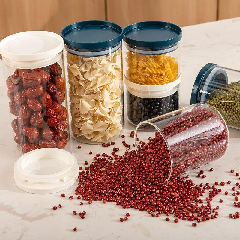 Round Glass Storage Food Container