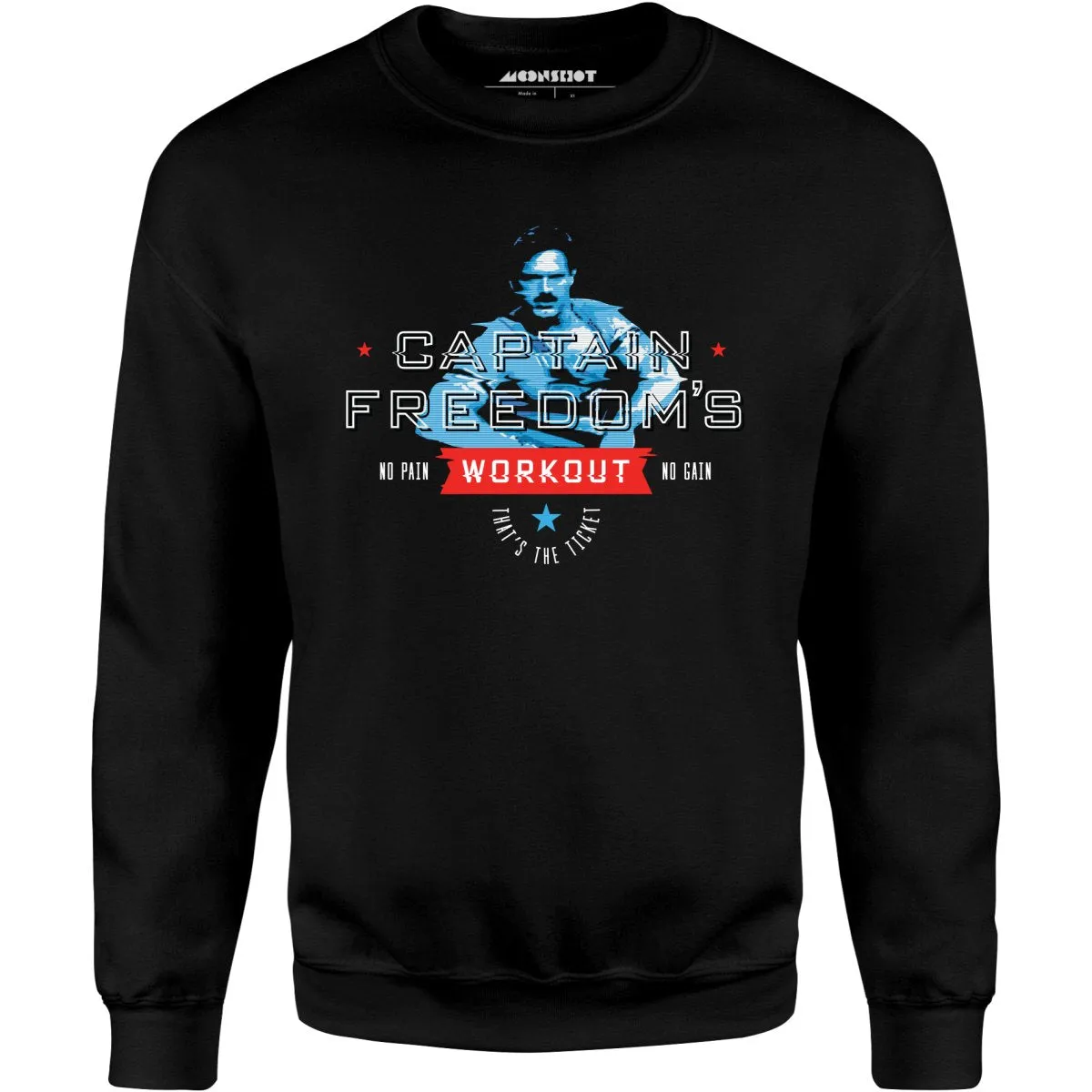 Running Man - Captain Freedom's Workout - Unisex Sweatshirt