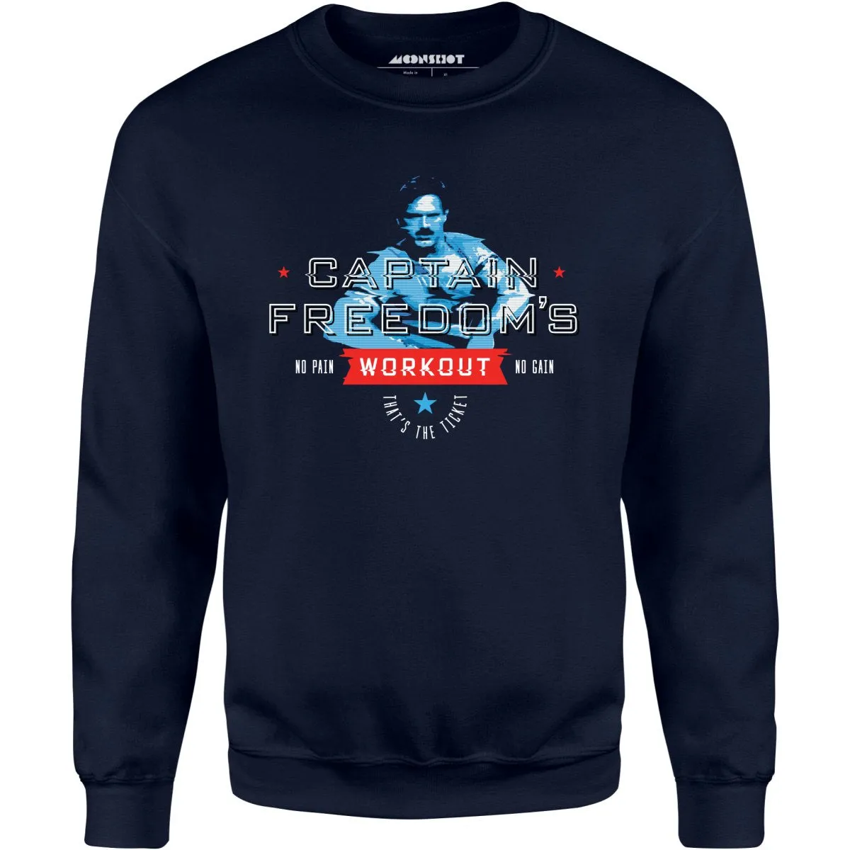 Running Man - Captain Freedom's Workout - Unisex Sweatshirt