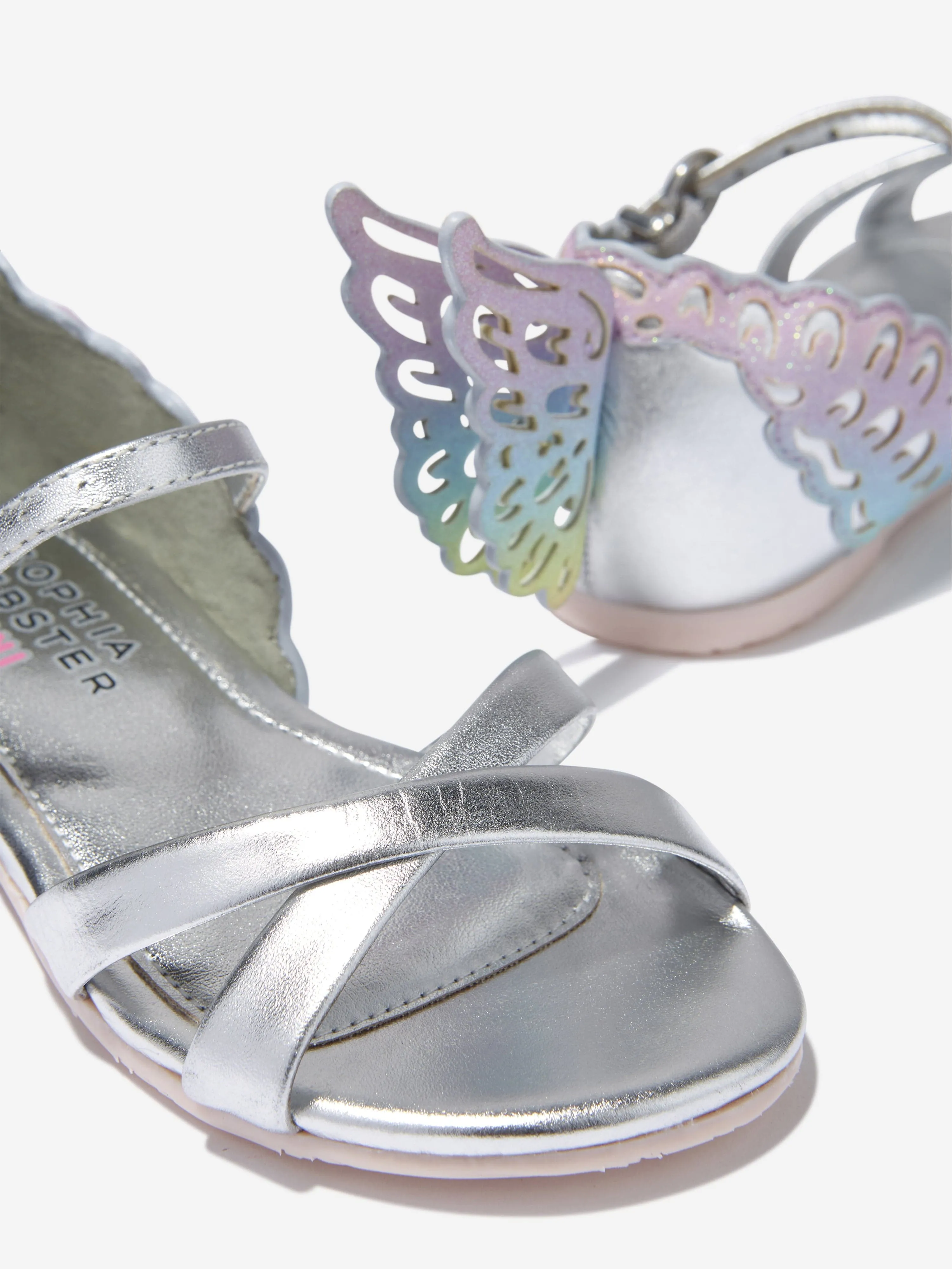 Sophia Webster Girls Leather Evangeline Butterfly Sandals