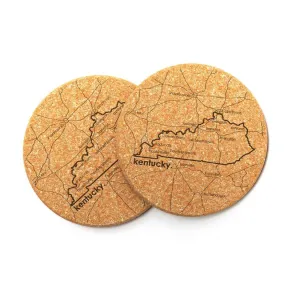 State Cork Coasters