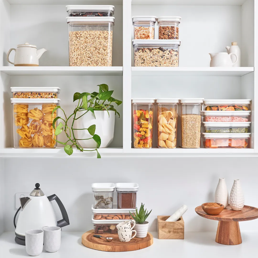 Style & Organise Pantry Containers, Square, 1.4L