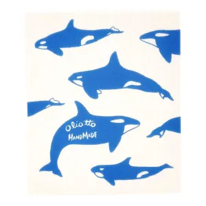 Swedish Dish Cloth - Orcas by Oliotto