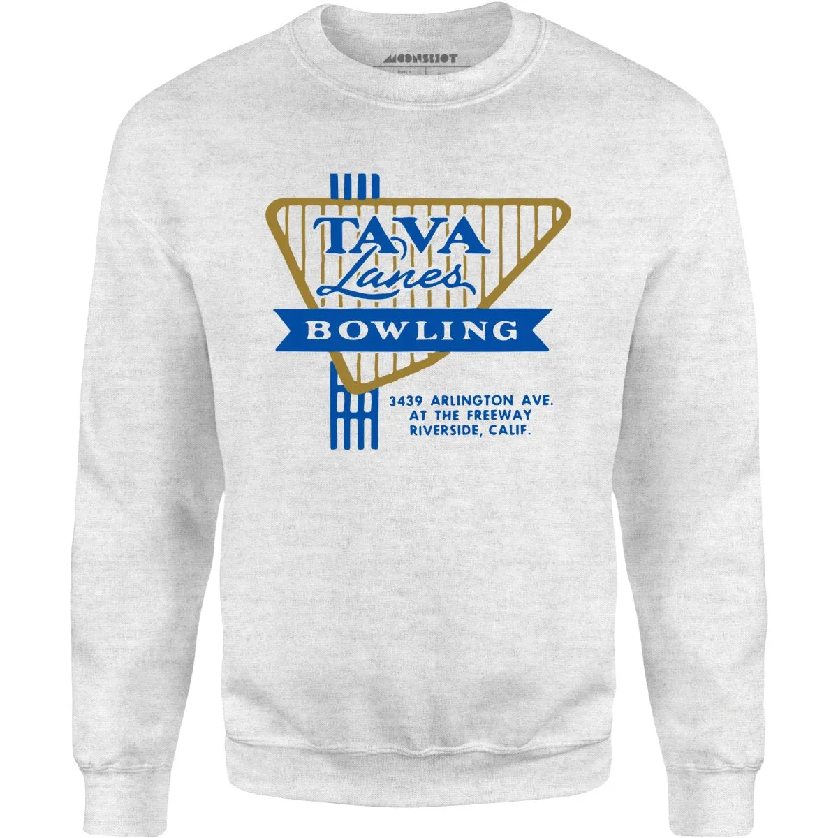 Tava Lanes - Riverside, CA - Vintage Bowling Alley - Unisex Sweatshirt