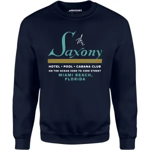 The Saxony - Miami Beach, FL - Vintage Hotel - Unisex Sweatshirt