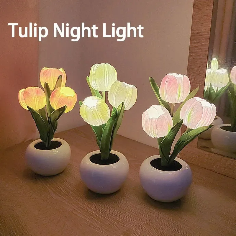 Tulips Table Lamp Led - Moon