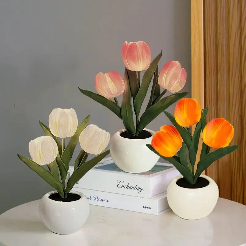 Tulips Table Lamp Led - Moon