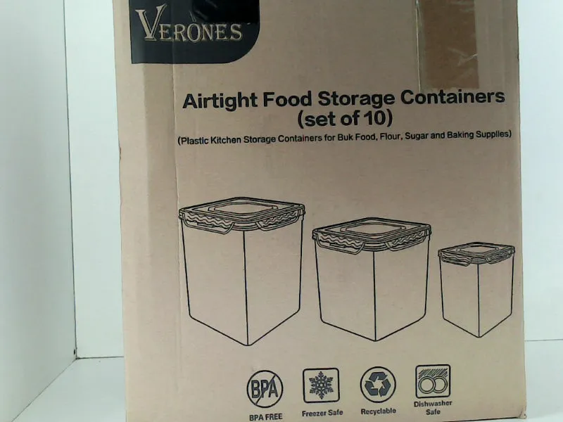 VERONES Airtight Food Storage Containers Set of 10