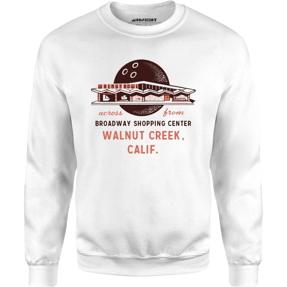 Walnut Bowl - Walnut Creek, CA - Vintage Bowling Alley - Unisex Sweatshirt