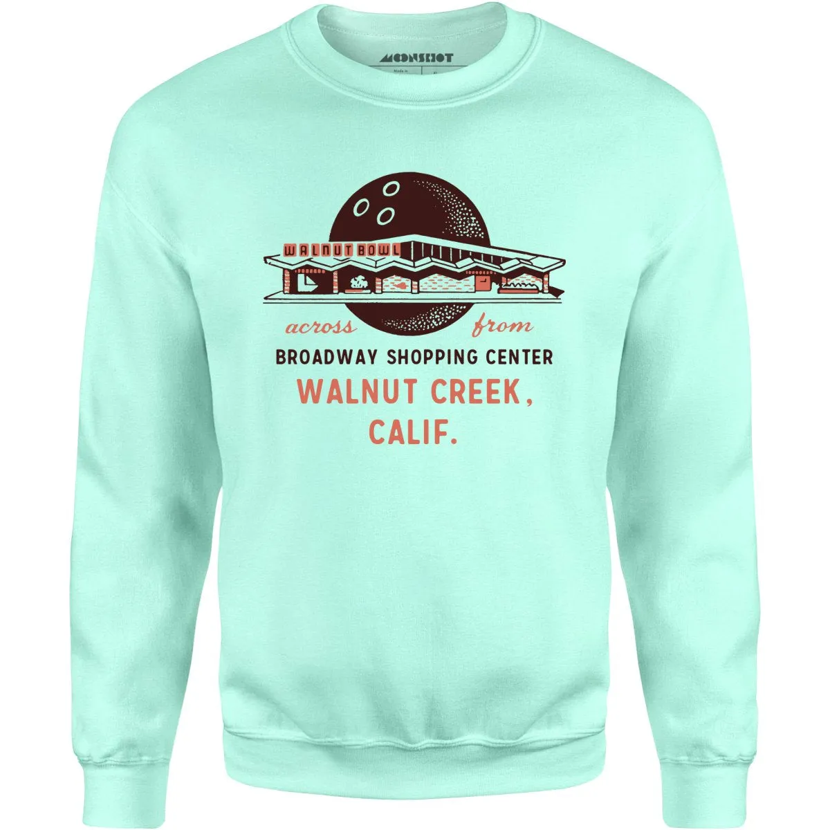 Walnut Bowl - Walnut Creek, CA - Vintage Bowling Alley - Unisex Sweatshirt