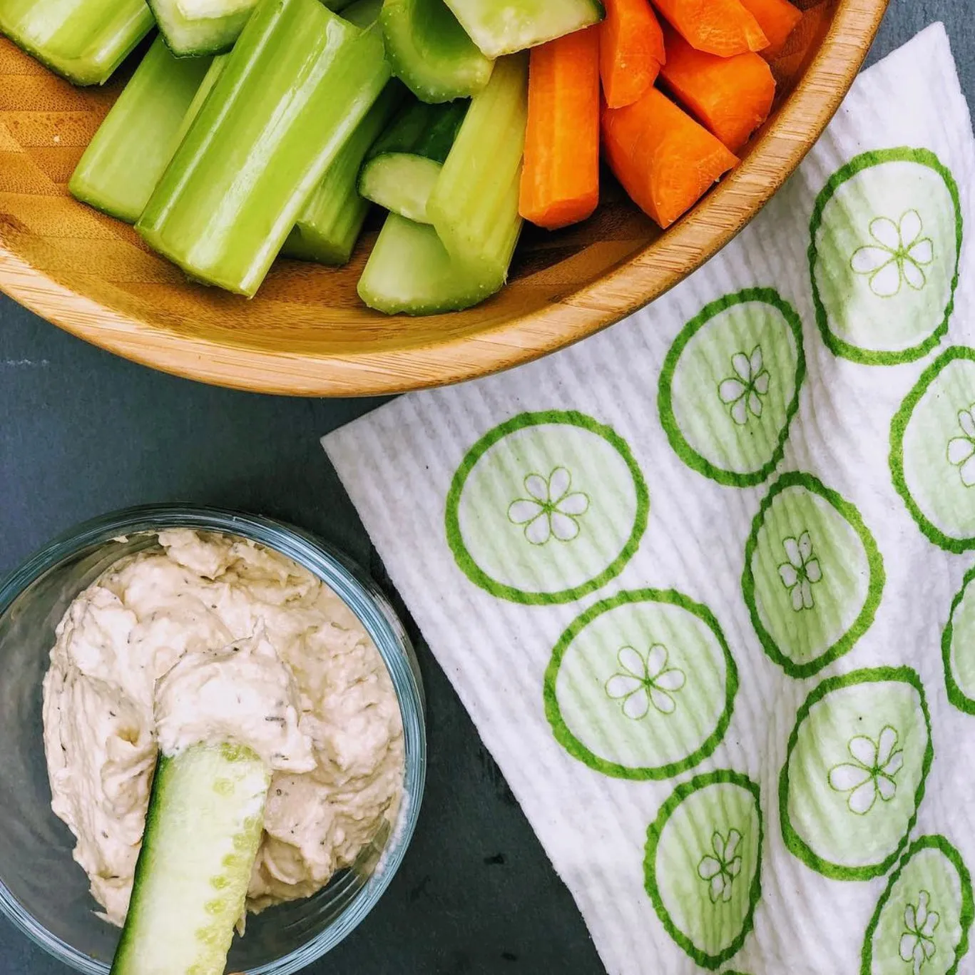 Wet it! Cucumber Slice Swedish Cloth