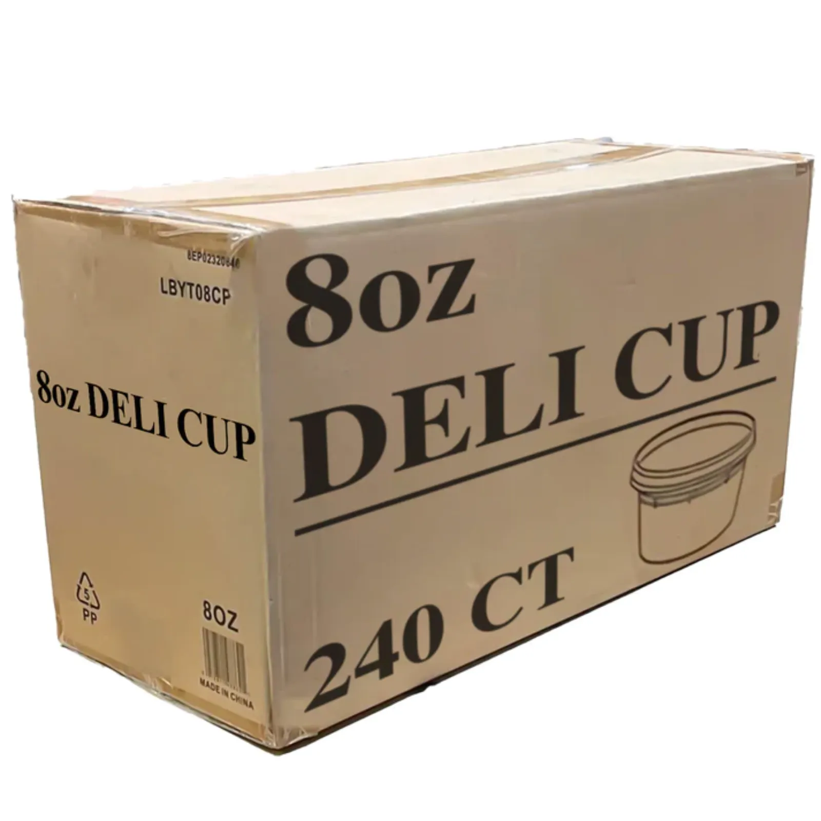 *WHOLESALE* 8oz. Heavy Duty Deli Containers with Lids | 240ct/case