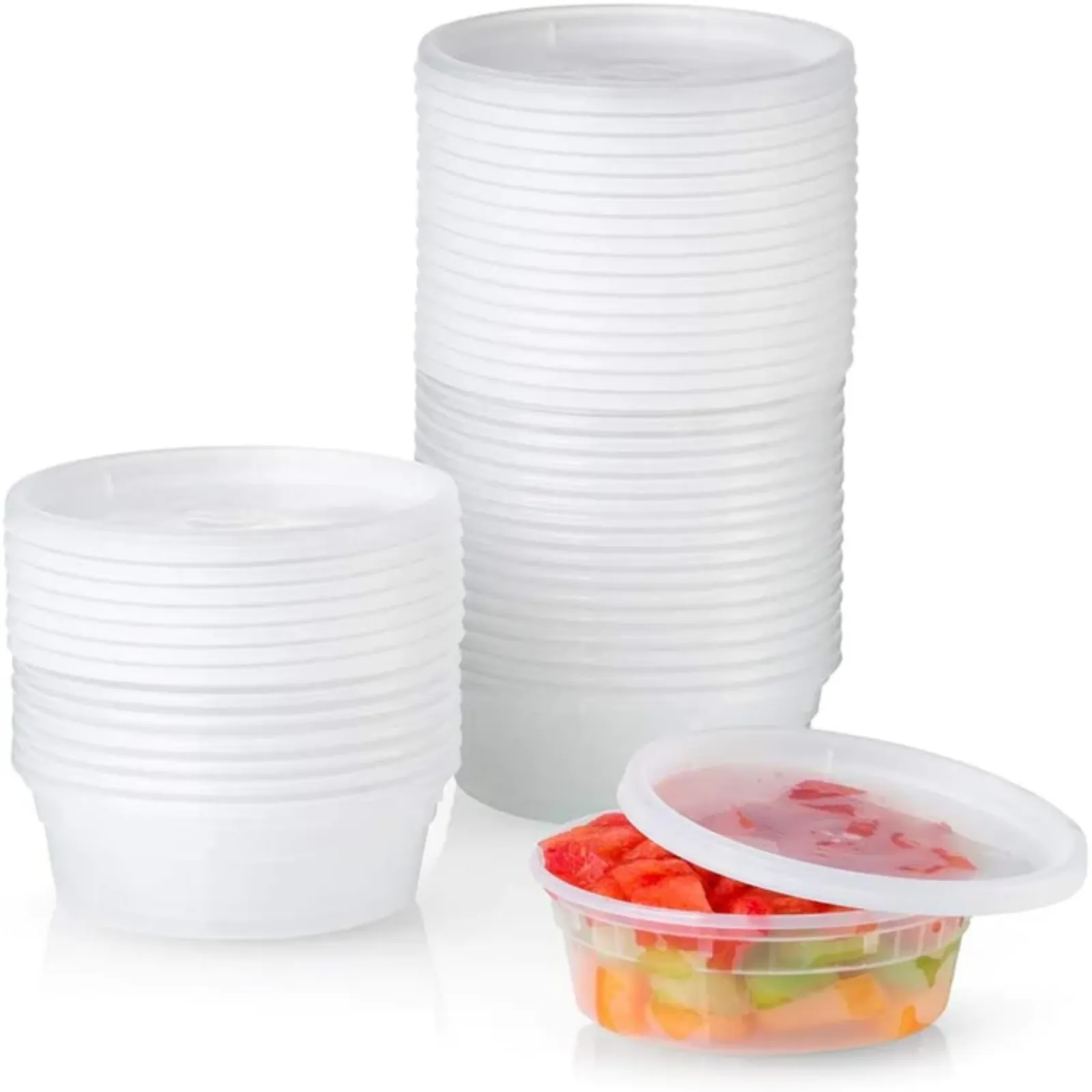 *WHOLESALE* 8oz. Heavy Duty Deli Containers with Lids | 240ct/case