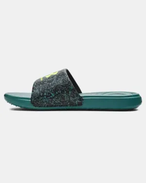 Women's Ansa Graphic Slides - Coastal Teal